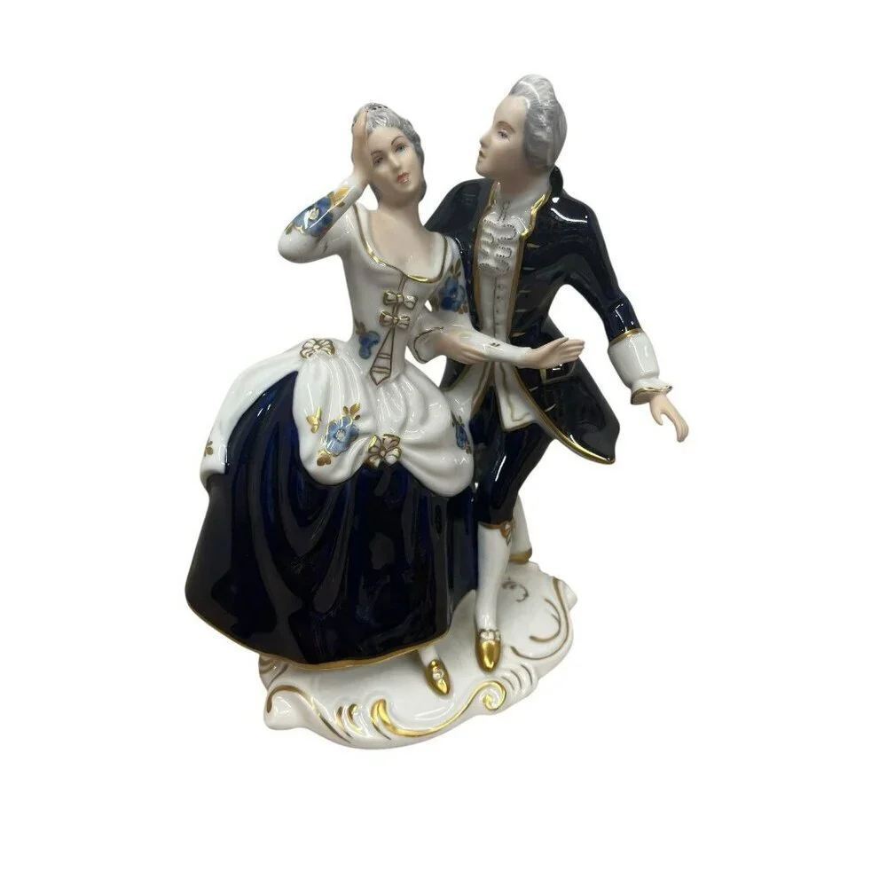 Vintage Royal Dux Bohemia Porcelain Dancing Figurine Czech Republic # 137 25